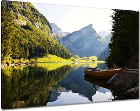 Vászonkép 100x70 Hegyi tó