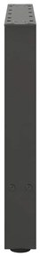 2 db antracitszürke acél dohányzóasztal láb 50x(42-43) cm