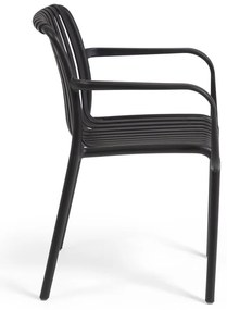 Isabellini fekete kerti szék - Kave Home