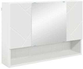 Fürdőszoba bútor szett 4 pcs Fehér 30 x 35 x 192 cm Faanyag