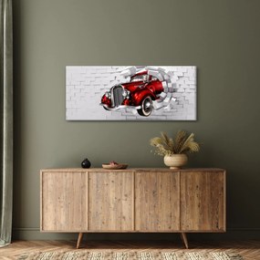 Kép - Piros autó (120x50 cm)