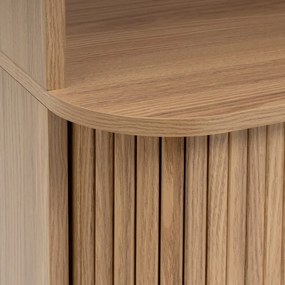 Natúr színű könyvespolc tölgyfa dekorral 80x172x40 cm Elia – Casa Selección