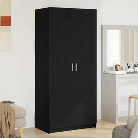 Szobaöltöny Fekete Tölgy 80x51x180 cm Mérnöki Fa