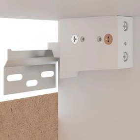fekete szerelt fa függő szekrény 80 x 31 x 60 cm