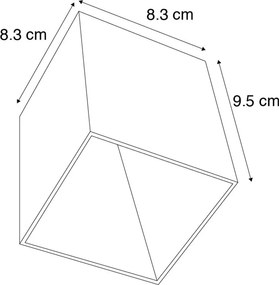 Okos spotlámpa fekete, WiFi GU10-zel - Qubo