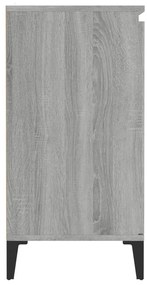 szürke sonoma színű szerelt fa tálalószekrény 60 x 35 x 70 cm