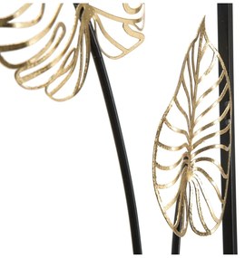 Luxy -A- levél motívumos fali fémdekoráció, 31 x 90 cm - Mauro Ferretti