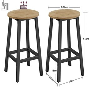 Étkező szett 1+2, bárasztal 100x40 cm és bárszékek TAYLOR SONOMA