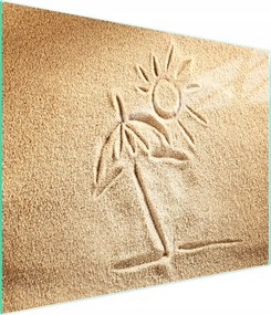 Üveg Vágódeszka 52x30 Strand Edzett Üveg