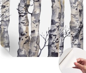 Dekoratív öntapadós fotótapéta Hálószobába Osikowy erdő 152x104 cm