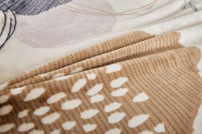 Mikroplüss lapok Körök barna 200x140cm+90x70cm TiaHome