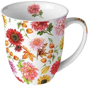 Őszi Virágmező Porcelán Bögre 400 ml