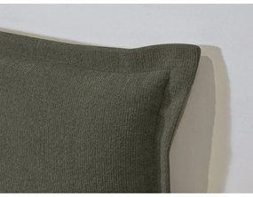 Sötétzöld-natúr színű franciaágy ágyráccsal 160x200 cm Charlie – Bobochic Paris