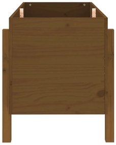 vidaXL mézbarna tömör fenyőfa kerti magaságyás 101 x 50 x 57 cm