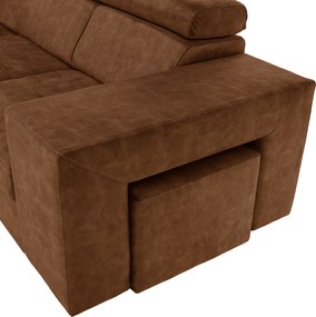 Ülőgarnitúra, barna, balos, MALAGA