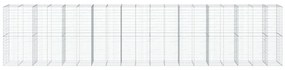 horganyzott vas gabion kosár fedéllel 950 x 100 x 200 cm