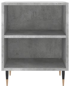 2 db betonszürke szerelt fa éjjeliszekrény 40x30x50 cm