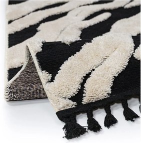 Fekete-fehér szőnyeg 160x230 cm Esra Zebra – Flair Rugs