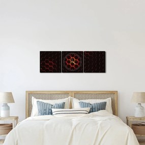 A háló képe (órával) (90x30 cm)
