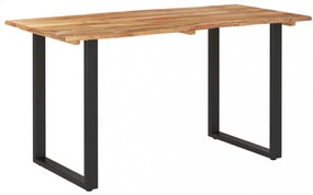 tömör akácfa étkezőasztal 140 x 70 x 76 cm