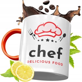 Narancssárga Bögre Szakácsnak Tökéletes Ajándék fényképes nyomtatással