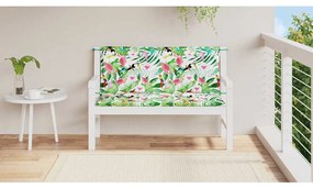 2 db többszínű szövet kerti padpárna 120 x 50 x 7 cm