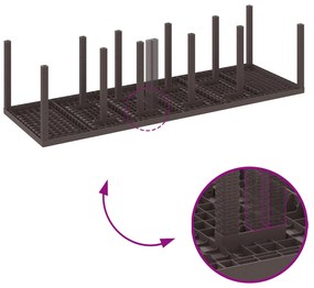 11 Részes Kerti Étkező Szett Párnákkal Barna Poli Rattan