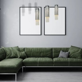 Csillár zsinóron MOONLIGHT 3xE14/40W/230V