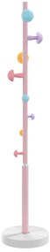 rózsaszínű porszórt vas ruhafogas 172 cm