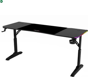 LUMEN RGB LED gamer asztal 140 × 60 cm