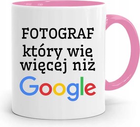 Rózsaszín Bögre Fotósoknak Többet Tud, Mint A Google fényképes nyomattal