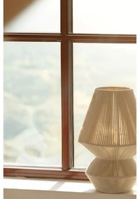Natúr színű asztali lámpa textil búrával (magasság 34 cm) Razzo – Markslöjd