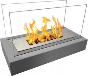 Szabadonálló biokandalló 36x18x22cm HomeSzürke strukturált matt,BIOKOLÁDÉ