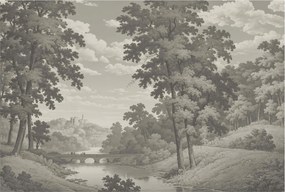 Flizelin fotótapéta Flizelin Design Kastély és híd 104x70 Ragasztó