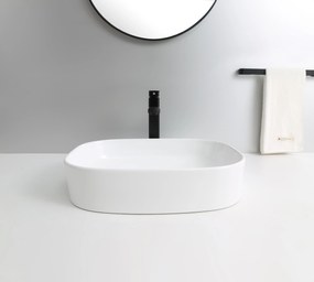 Erga Nancy, asztali mosogató 510x370x120 mm, fehér fényes, ERG-V03-9611-WH