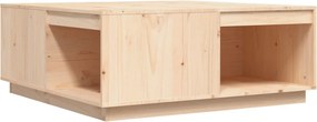 vidaXL tömör fenyőfa dohányzóasztal 100 x 101 x 40,5 cm