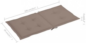 6 db tópszínű oxford szövet háttámlás székpárna 100x50x3 cm