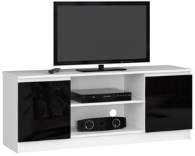 TV asztal Dariel  (fehér + fényes fekete). 1069770