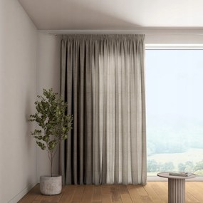 Függöny ráncoló szalaggal 1 db 130x245cm szürke
