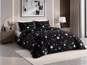 NIGHT SKY fekete mikroplüss ágyneműhuzat Ágyneműhuzat mérete: 70 x 90 cm | 140 x 200 cm