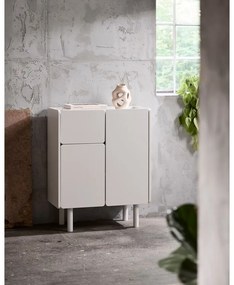 Fehér szekrény 80x100x40 cm Bera – Unique Furniture