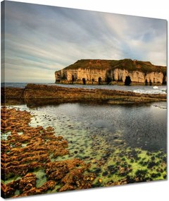 Vászonkép 40x40 Felhők a sziklák felett