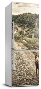 Dekor matrica hűtőre Két kutya dombok FridgeStick-70x190-f-84885891