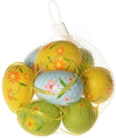 Külső függő tojáskészlet, magasság 5 cm,  9 dbcsomagban, vegyes színek