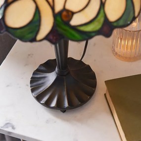 Endon 64195 - JAMELIA Tiffany asztali lámpa, 1xE27/60W/230V, Ø 31 cm