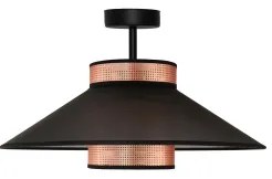 Duolla - Felületre szerelhető csillár RIO SHINY 1xE27/15W/230V átm. 45 cm fekete/réz