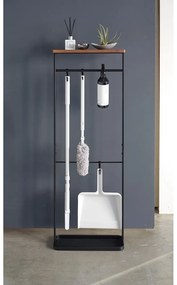 Tower fekete fém állvány fa polccal - Yamazaki