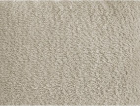 Bézs buklé kinyitható-tárolóhelyes sarokkanapé (bal oldali-heverő résszel) Montaigne – Bobochic Paris