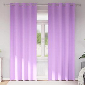 Függönyök függönyökkel 2 pcs Lila 225x140cm Poliészter
