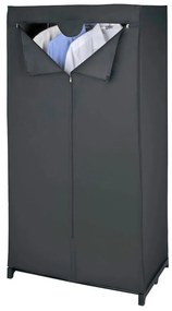 Fekete textil ruhásszekrény 75x150 cm Deep – Wenko